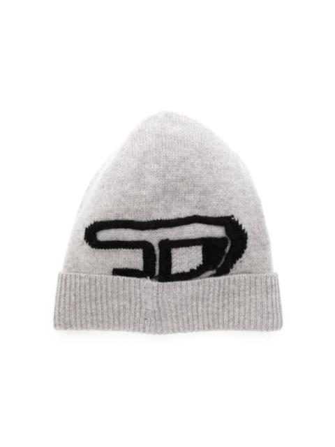Diesel K-Peel logo-intarsia beanie