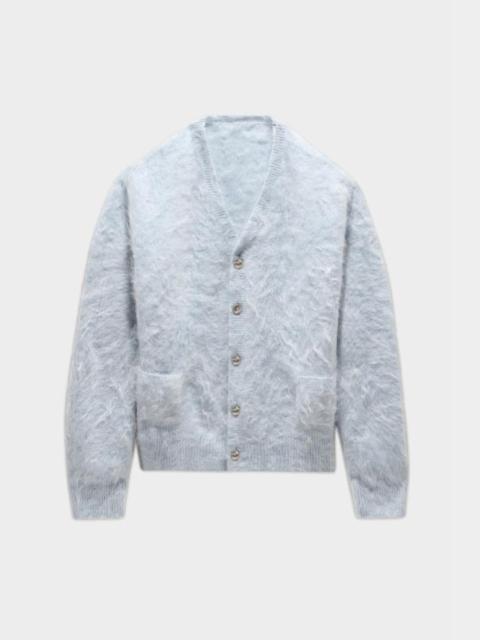 R13 JAPANESE BRUSHED CASHMERE CARDIGAN - LT BLUE | R13