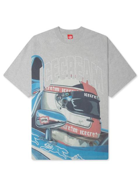 ICECREAM SPONSOR S/S KNIT TEE - HEATHER GREY