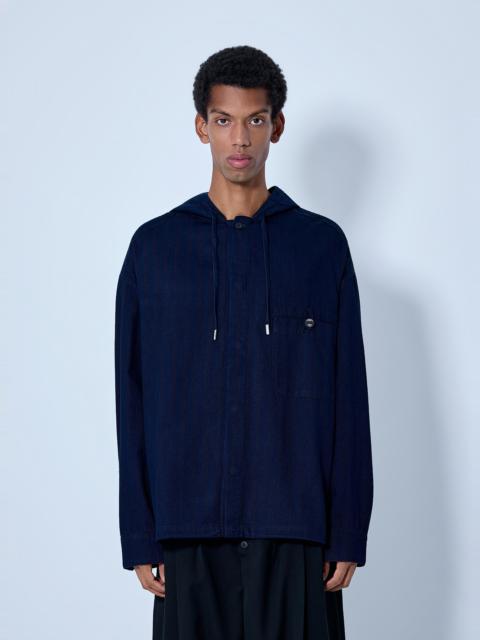 JACQUEMUS La Chemise Denim Chevron Jacket