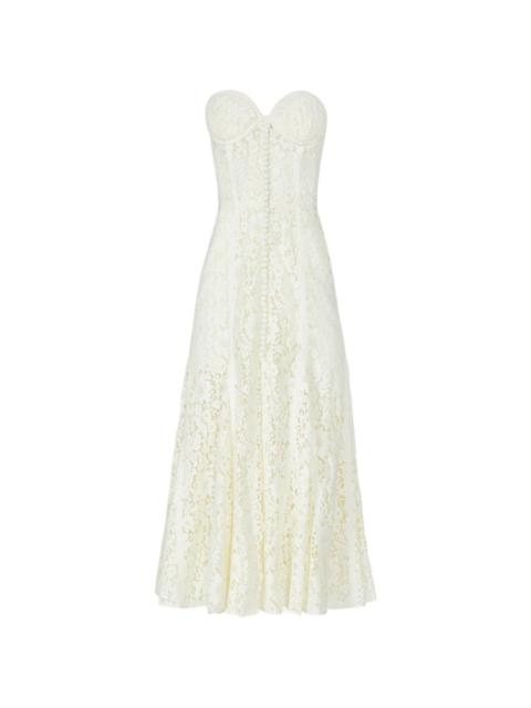 COSTARELLOS Shara corded-lace midi dress