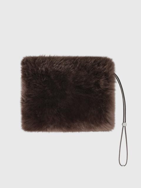 MACKAGE VIVERRA shearling pouch