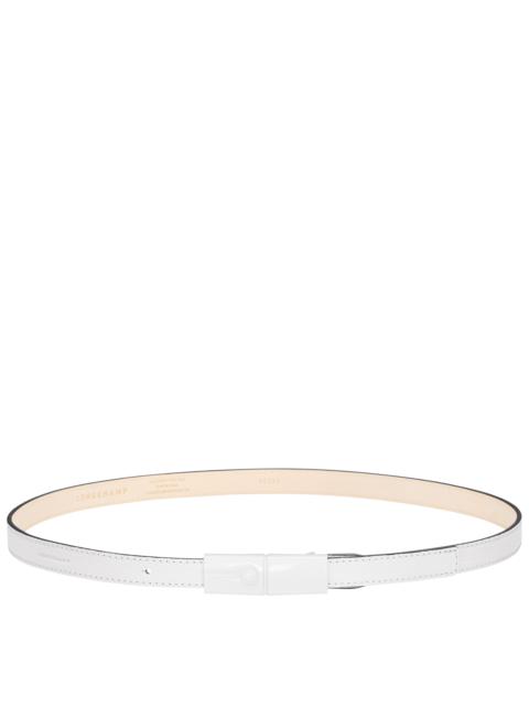 Longchamp Roseau Essential Ladies' belt White - Leather