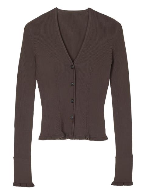 CECILIE BAHNSEN Bessie ruffled cardigan