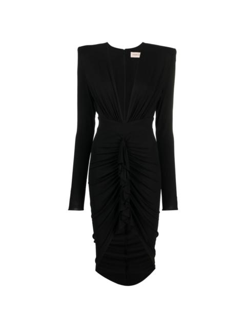 ALEXANDRE VAUTHIER gathered midi dress