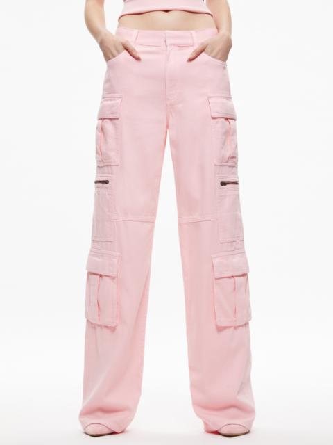 Alice + Olivia CAY BAGGY CARGO JEANS