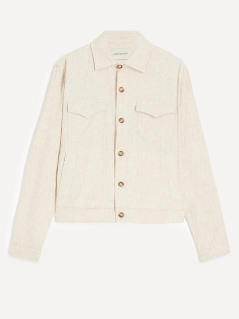 Oliver Spencer Witley Cotton-Linen Trucker Jacket