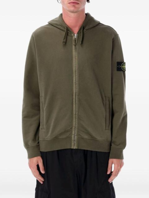Stone Island zip-front hoodie