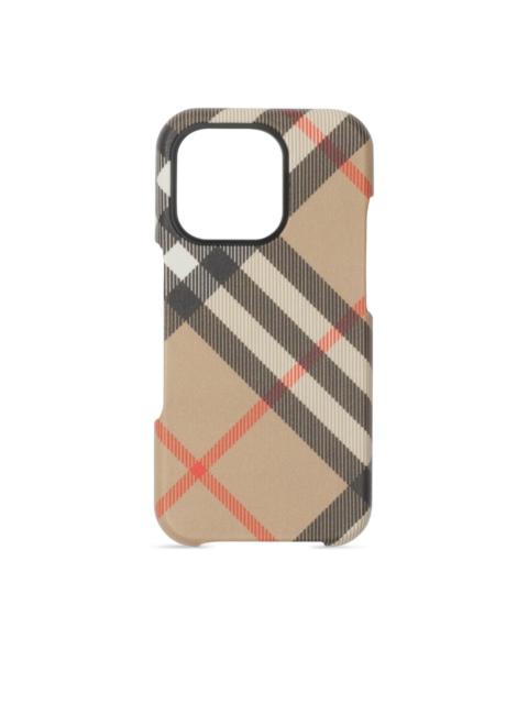 Burberry checkered iPhone 16 Pro case