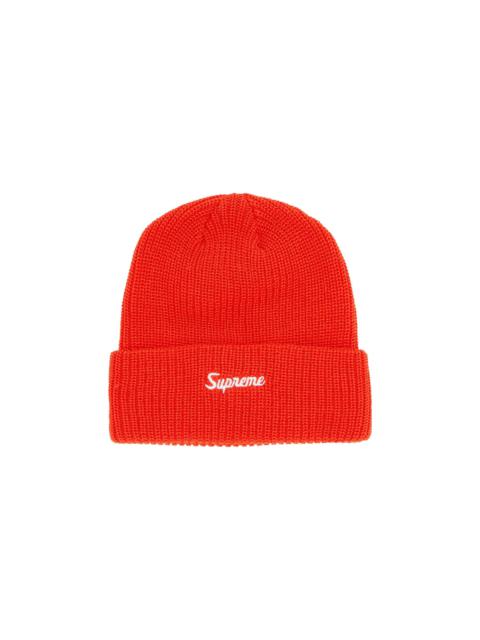 Supreme Supreme Classic Logo Chunky Ribbed Beanie 'Red' | REVERSIBLE