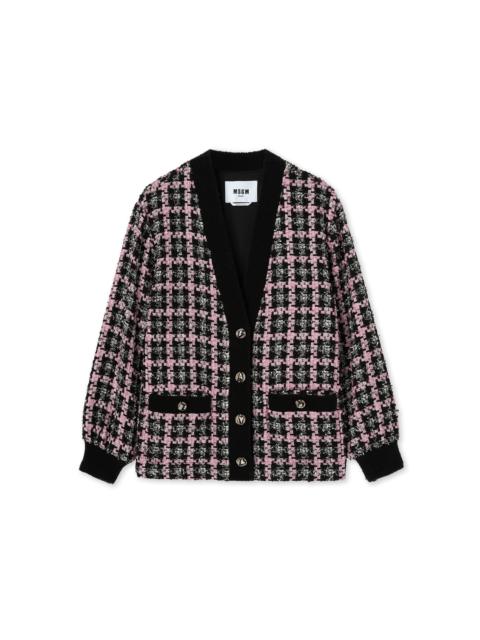 Jacket with "Lurex Check Tweed" motif