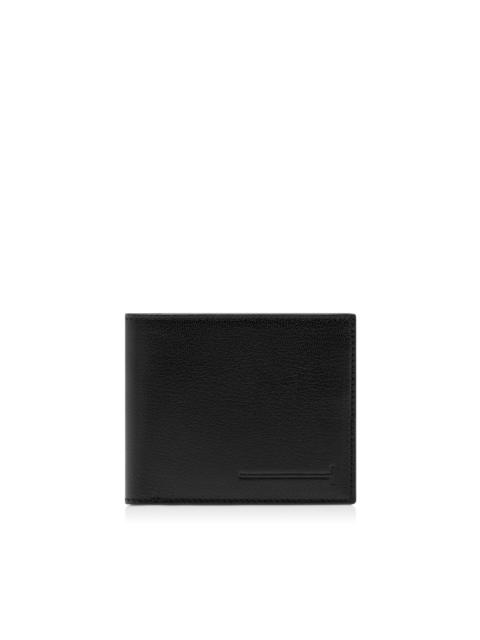 TOM FORD SUPPLE GRAIN LEATHER ELONGATED T LINE CLASSIC BIFOLD WALLET