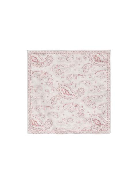 Brunello Cucinelli bandana-print silk scarf