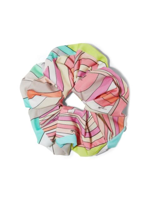 Iride-print scrunchie