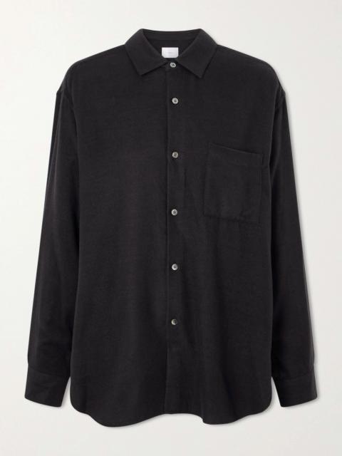 ssstein Oversized Silk-blend Flannel Shirt