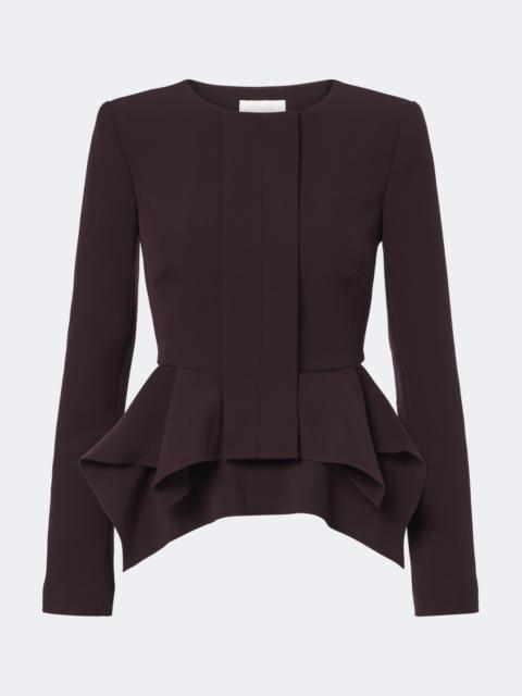 ROLAND MOURET Peplum crêpe jacket