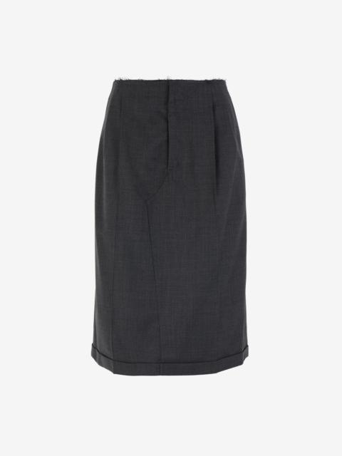 Maison Margiela Nomadic flannel skirt