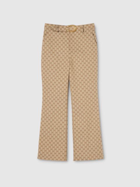 GUCCI GG cotton canvas fabric pants