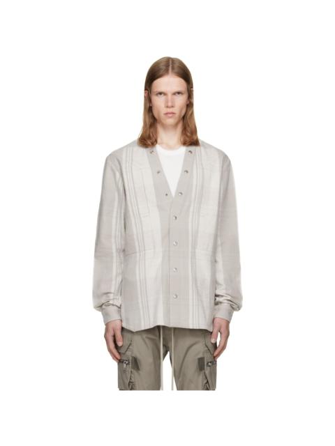Rick Owens Gray Tower Larry Fogpocket Shirt