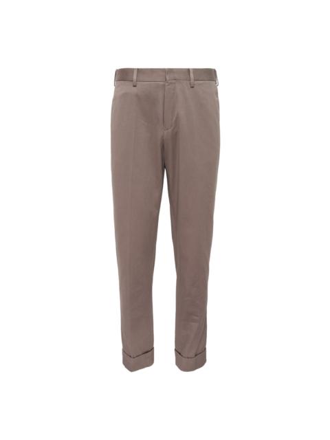Dries Van Noten Regular Fit Cropped Cuff Pants