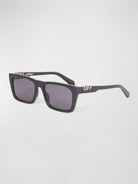 Off-White Men's Albany Acetate Rectangle Sunglasses