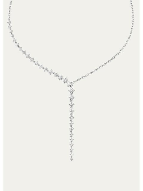 MELISSA KAYE Aria Cascade Diamond Lariat Necklace