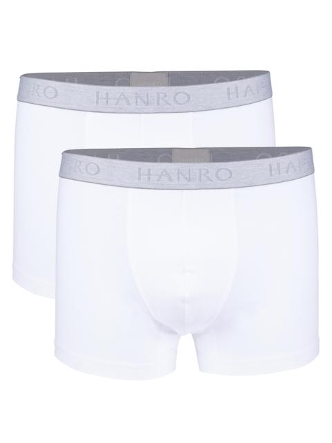 HANRO Cotton Essentials 2-Pack Boxer Briefs - White