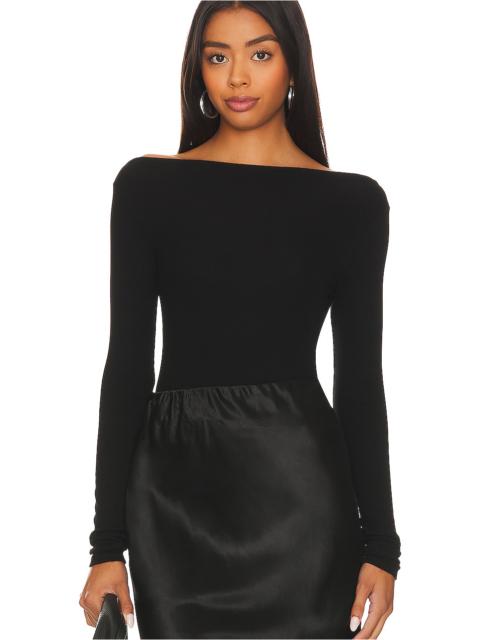 Enza Costa Silk Knit Boat Neck Top