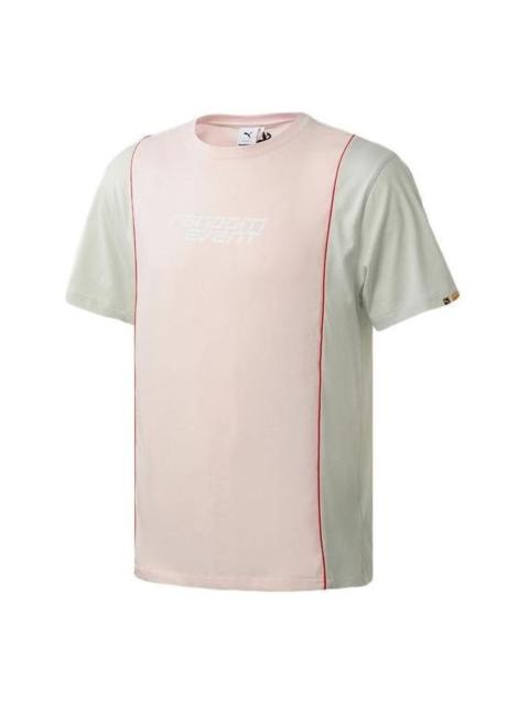 PUMA PUMA x Randomevent Tee 'Pink White Teal' 598070-73