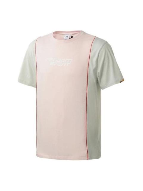 PUMA x Randomevent Tee 'Pink White Teal' 598070-73