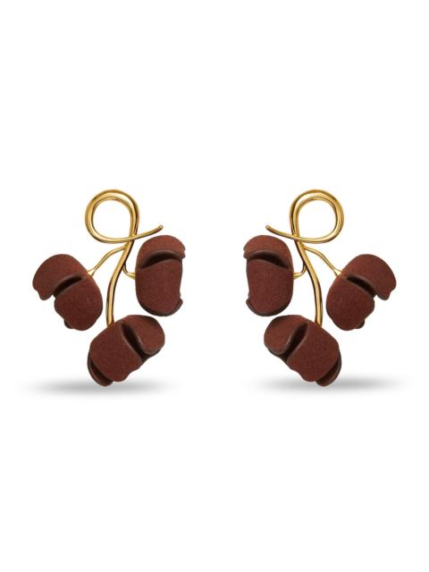 LELE SADOUGHI Women's 14K-Gold-Plated & Faux Suede Bellflower Drop Earrings - Hickory