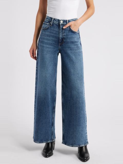 rag & bone Sofie High Waist Ankle Wide Leg Jeans in Bay at Nordstrom