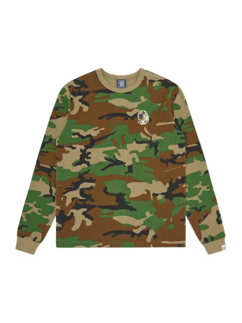 BILLIONAIRE BOYS CLUB CAMO WAFFLE LS T-SHIRT