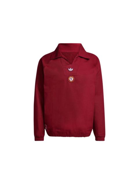 adidas adidas Aston Villa FC Terrace Icons Drill Sweatshirt Team Coll Burgundy