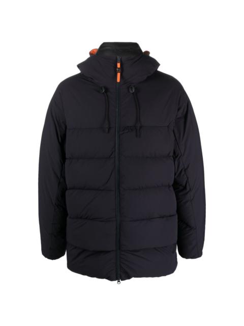 hooded zip-up puffer jacket