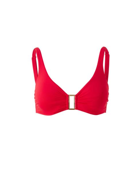 MELISSA ODABASH BEL AIR RED BIKINI TOP