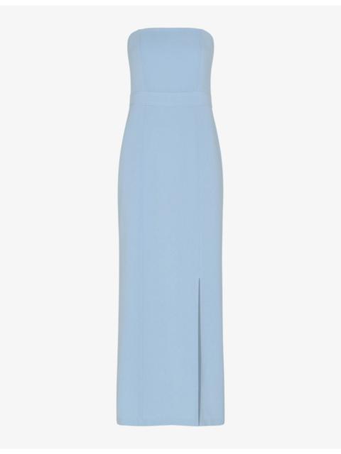 WHISTLES Gemma slim-fit strapless stretch-woven maxi dress