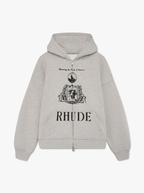 Rhude YOUTH OF AMERICA ZIP-UP HOODIE