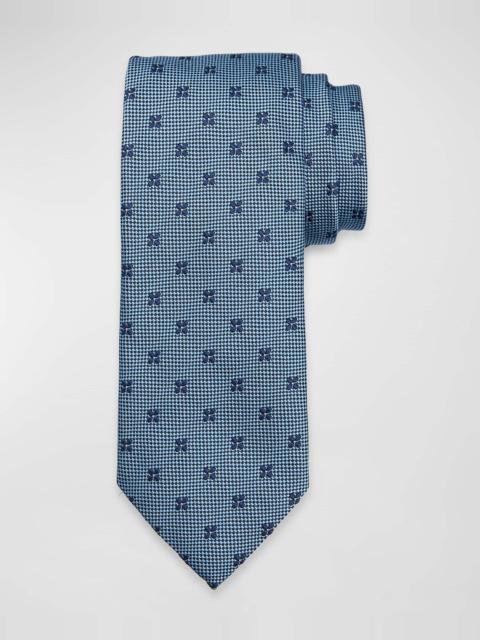 Men's Floral Jacquard Silk Tie