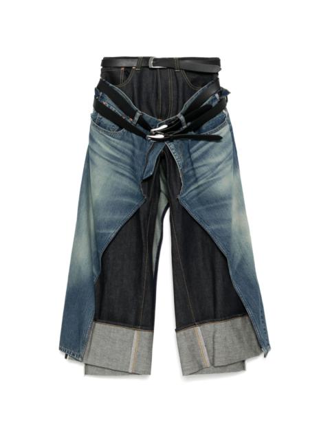 Junya Watanabe MAN x Levi's multi-belt panelled jeans