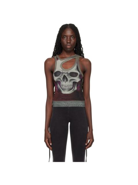 OTTOLINGER Khaki Printed Tank Top