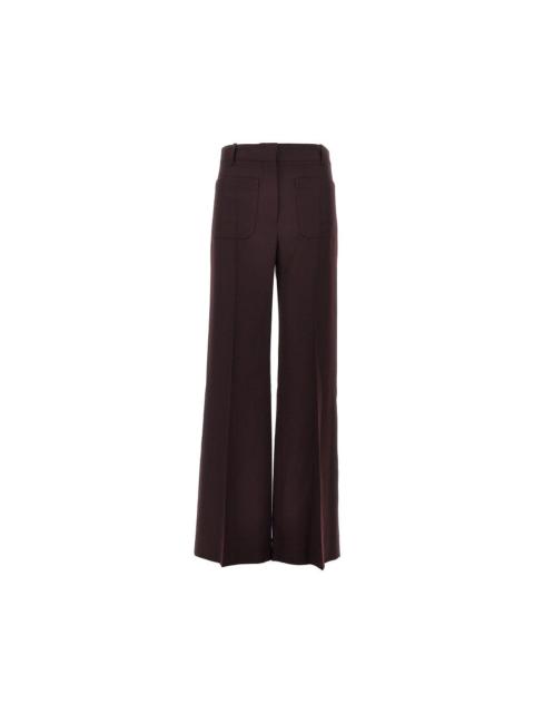Victoria Beckham 'ALINA' WOOL FLANNEL PANTS
