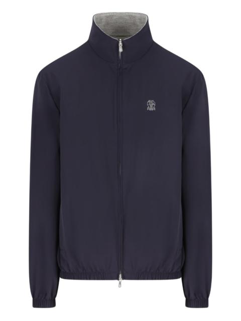 Brunello Cucinelli logo-detailed jacket