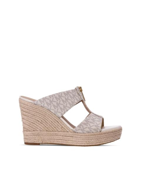 MICHAEL KORS Bradley leather wedge mules