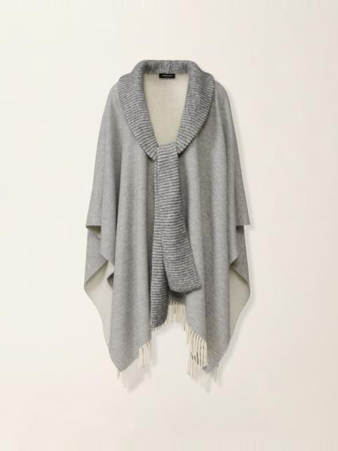 FABIANA FILIPPI Alpaca and wool cape with sequins