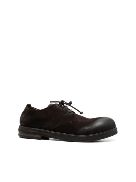 lace-up suede Oxford shoes