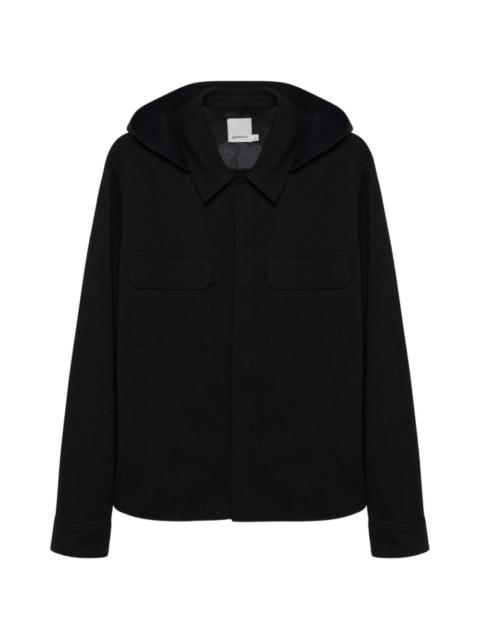 SIMKHAI Travis hooded chest-pocket overshirt