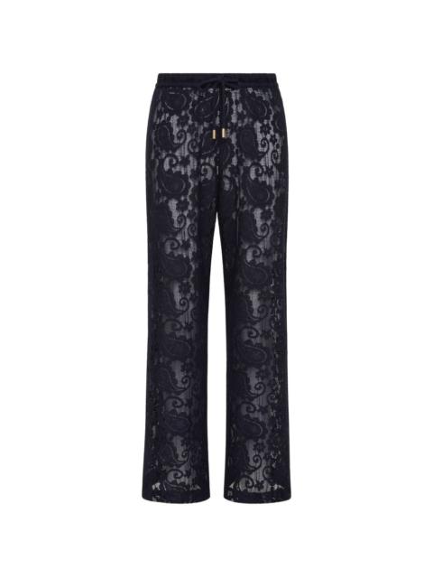 THE UPSIDE lace drawstring trousers