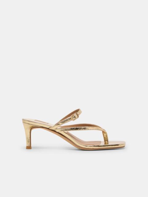 dolce vita BIAGA HEELS GOLD DISTRESSED LEATHER