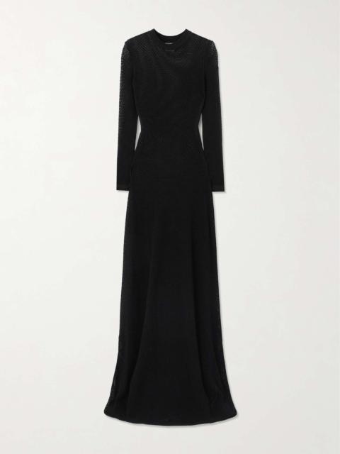 TOM FORD Open-knit gown Black